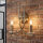 Moderne 2 flammige Wandleuchte antik messing