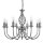Kronleuchter Silbern Jugendstil 8-flmg.