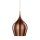Lampe &agrave; suspendre brune brillante