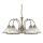 Suspension Art Nouveau avec abat-jour en verre Antique