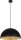 Lampe &agrave; suspendre moderne noir or Ferra