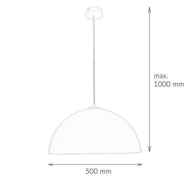 Lampe à suspendre moderne blanc or Ferra