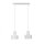 Suspension Rif Blanc 2 flammes