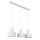 Suspension Rif Blanc 3 flammes