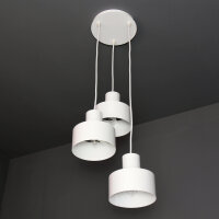 Suspension blanche Retro en forme dabat-jour