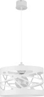 Lampe &agrave; suspendre moderne blanc Ferva abat-jour...