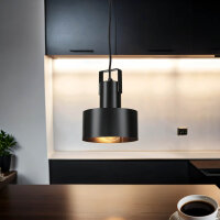Lampe à suspendre cool Rif Noir avec étrier...