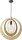 Lampe &agrave; suspendre design Glam en bois clair Moderne ronde