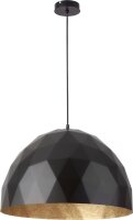 Lampe à suspendre design noir or