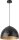 Design Pendellampe Schwarz Gold