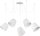 Suspension flexible Jawa 5 longues suspensions blanc