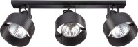Spot de plafond noir 3 abat-jours r&eacute;glables