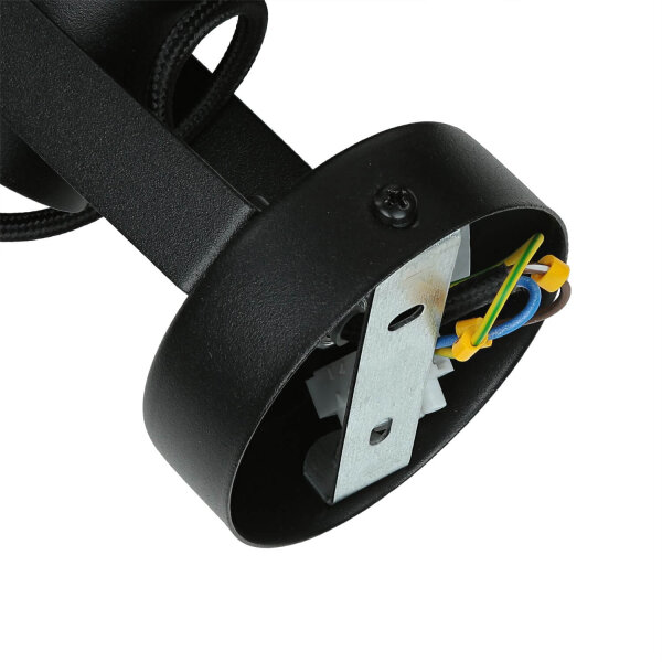Applique RIF Noir Abat-jour métallique Ø15 cm E27