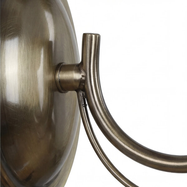 Wandleuchte 2-flmg. im Jugendstil messingfarben