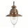 Wandleuchte Glas Metall Kupfer E27 Zugschalter Maritim