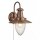 Wandleuchte Glas Metall Kupfer E27 Zugschalter Maritim