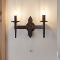 Applique rustique fer forgé 2flmg.