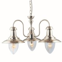 Lampe &agrave; suspendre marine argent&eacute;e