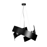 Suspension design noir métal réglable en...