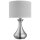 El&eacute;gante lampe de table argent&eacute;e
