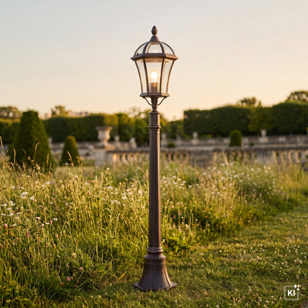 Lampadaire classique en brun antique