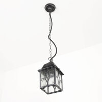 Lampe suspendue classique en argent antique