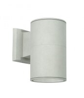 Kompakte Au&szlig;enwandlampe rund IP54 Aluminium H:19cm