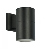 Applique extérieure noire aluminium ronde IP54...