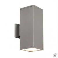 Applique murale en aluminium argenté IP54 Moderne