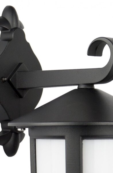 Schwarze Wandlampe Rustikal regenfest E27