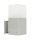 Applique murale dextérieur carrée en argent IP44 E27 AWERNE