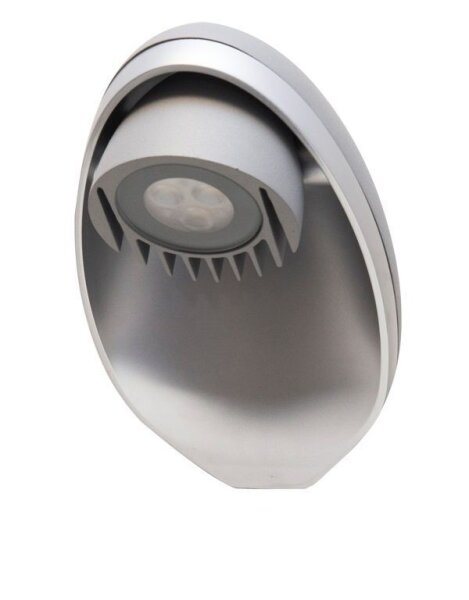 LED Außenleuchte IP54 in Silber 4100K 345lm WABEK