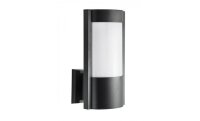 Schwarze Außenwandlampe CANDO IP54 wetterfest E27