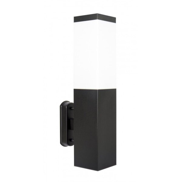 Außenlampe Schwarz Edelstahl IP44 wetterfest E27