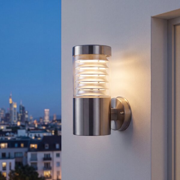 Moderne Wandleuchte Außen Edelstahl IP44