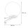 Applique vintage Noir Blanc IP43 Abat-jour sphérique