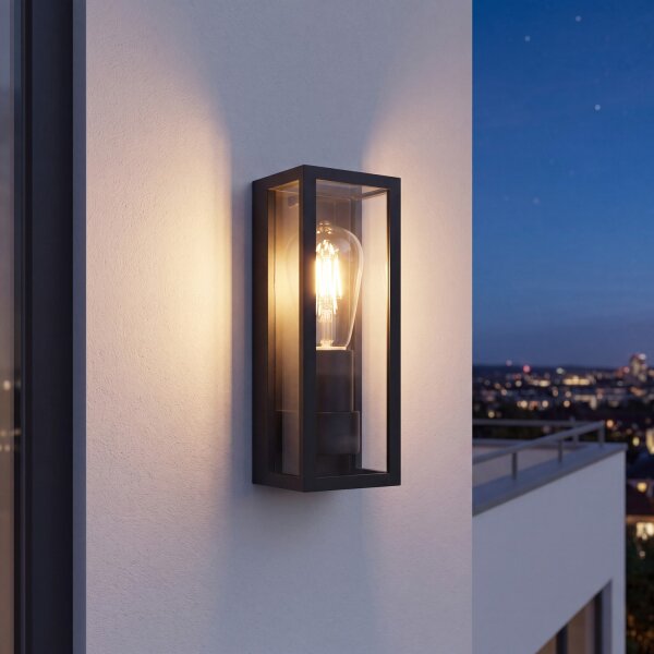 Wandleuchte Außen Schwarz IP65 KAMPEN Außenlampe