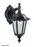 Wandlaterne Rustikal IP43 Schwarz E27 Außenlampe