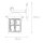Rustikale Wandlaterne BAARLE IP43 Ornamentglas