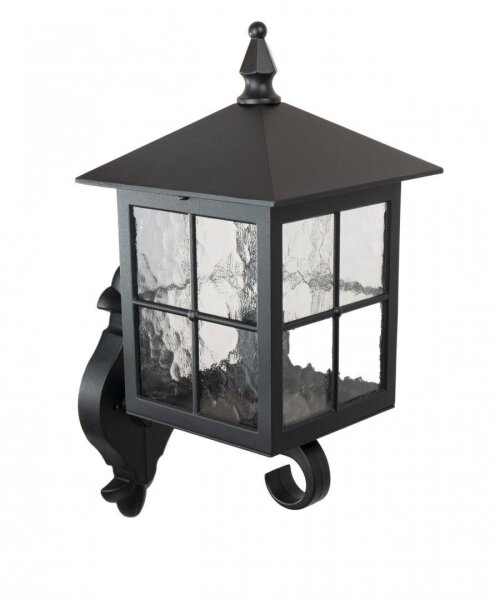Rustikale Außenwandlampe BAARLE IP43 Schwarz