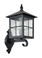 Rustikale Au&szlig;enwandlampe BAARLE IP43 Schwarz