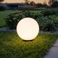 Lampe boule blanche IP44 Ø25cm décoratif...