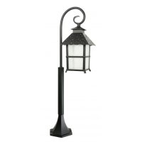 Lampe dallée noire MONTREAL 86 cm IP43 E27