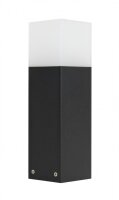 Schwarze Wegeleuchte außen 33cm klein blendarm