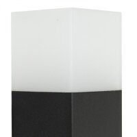 Outdoor Stehleuchte Schwarz 58cm IP44 eckig