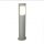 Ovale Pollerleuchte CANDO 65 cm IP54 in Silber E27