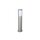 Ovale Pollerleuchte CANDO 65 cm IP54 in Silber E27