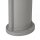 Ovale Pollerleuchte CANDO 65 cm IP54 in Silber E27