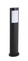 Schwarze Wegeleuchte oval 65 cm außen E27 CANDO