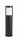 Lampe dallée noire ovale 65 cm extérieur E27 CANDO